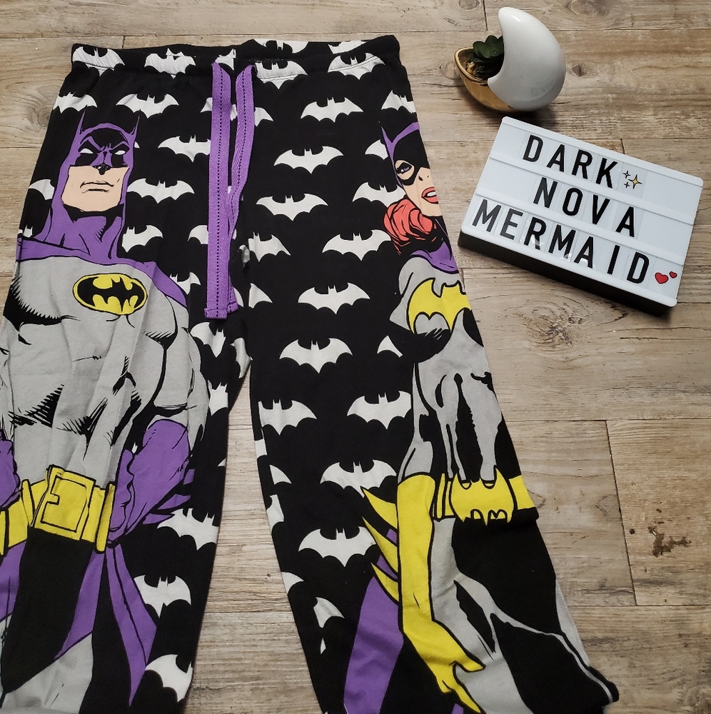 Batman and Batgirl Pajama Bottoms
